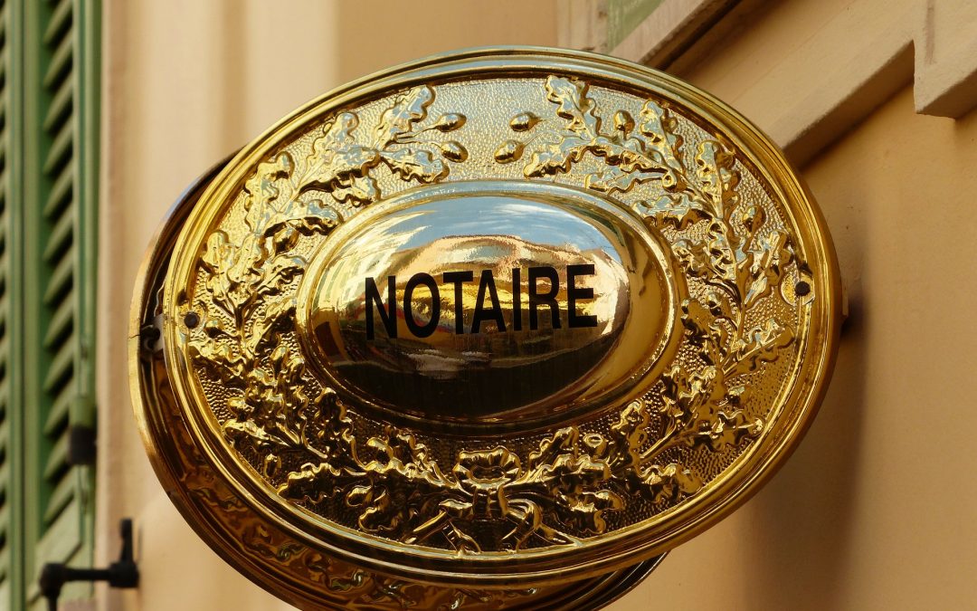 Placa notaría